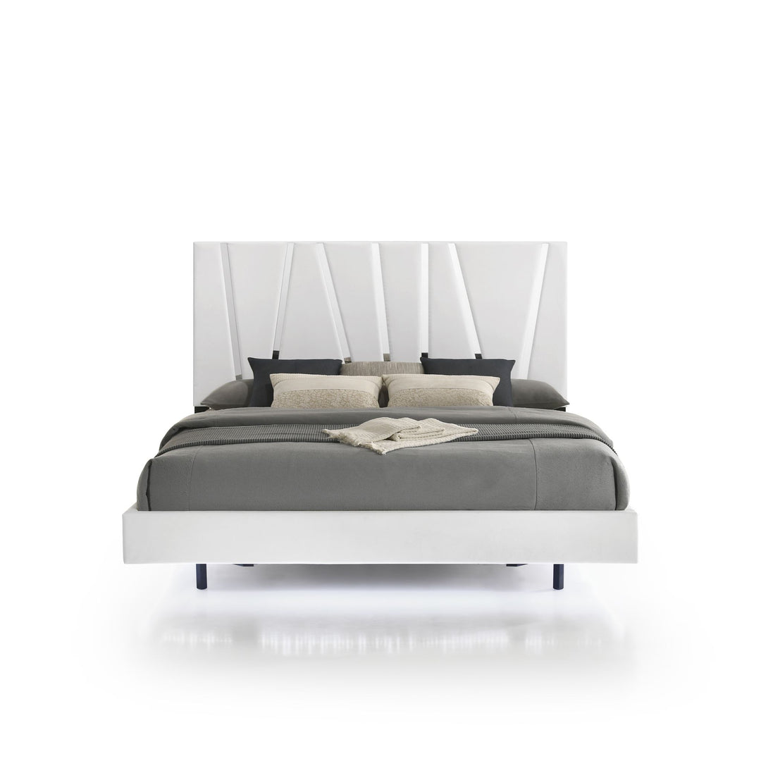 Europa 6/6 EK Headboard, Footboard & Slats-White