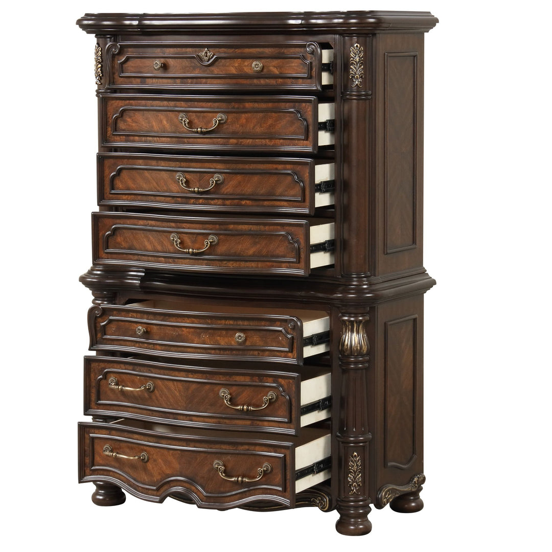 Bella Notte Chest Base- Mahogany Brown