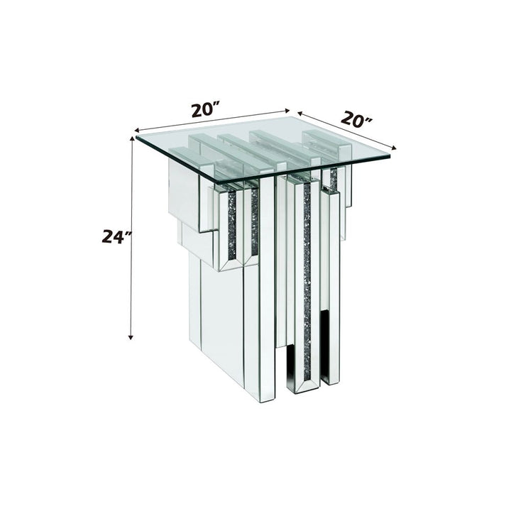 Noralie End Table – dimensions diagram