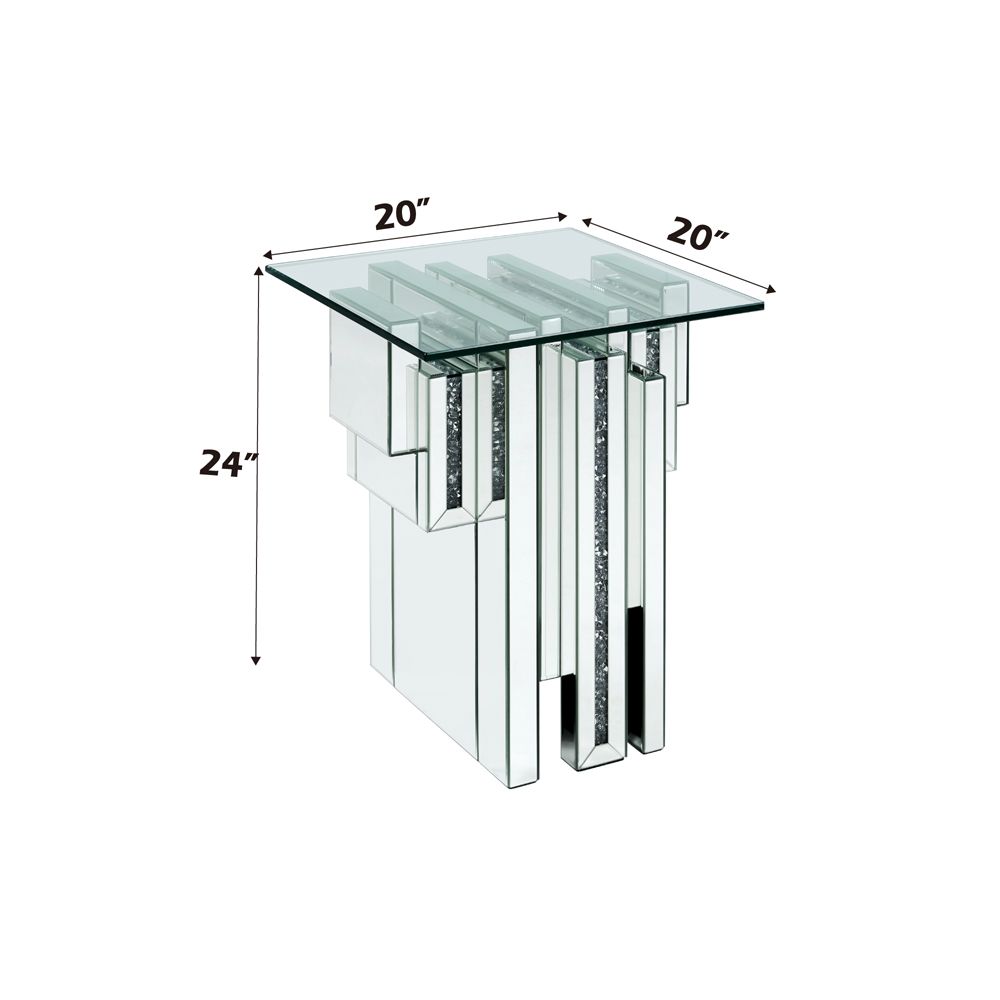 Noralie End Table – dimensions diagram