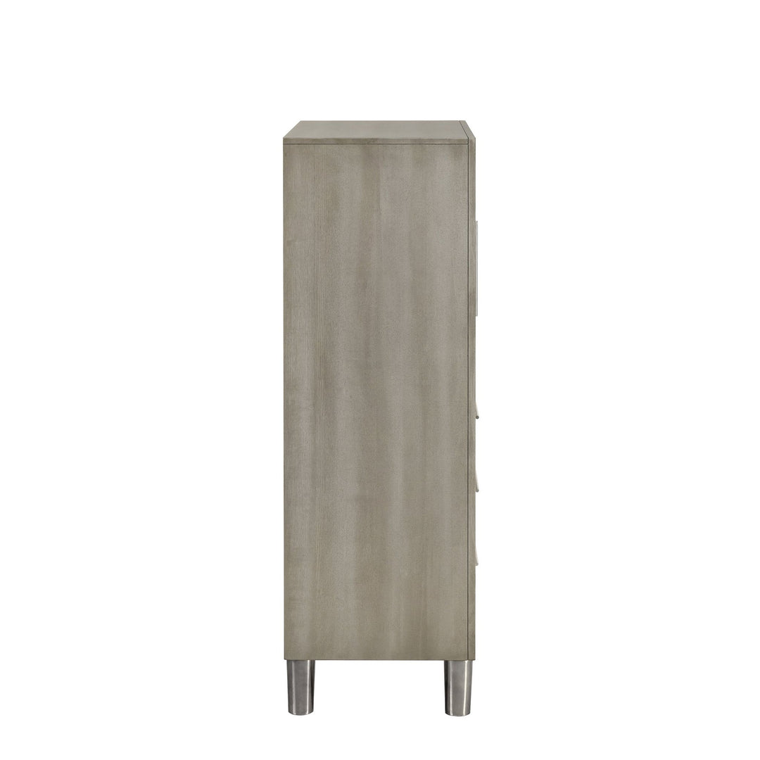 Lennox Door Chest With LED Light-Gray