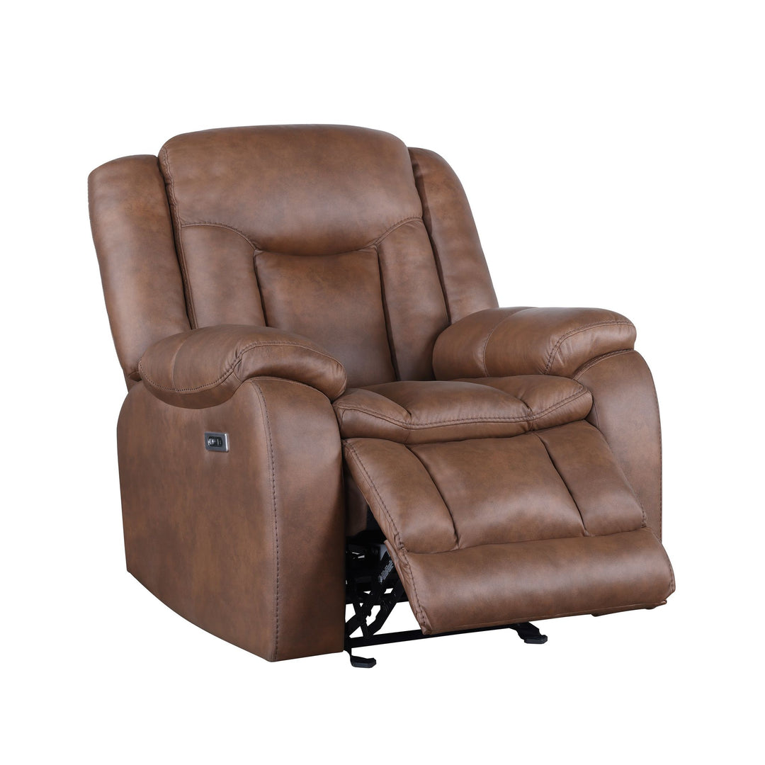 Morello  Glider Recliner W/pwr Fr- Brown