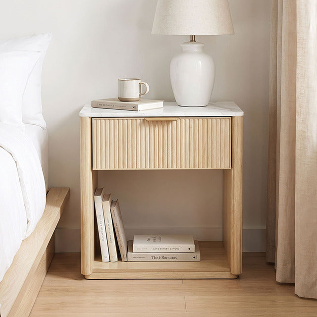 Gants Nightstand W/ Open Shelf, Natural - view 8