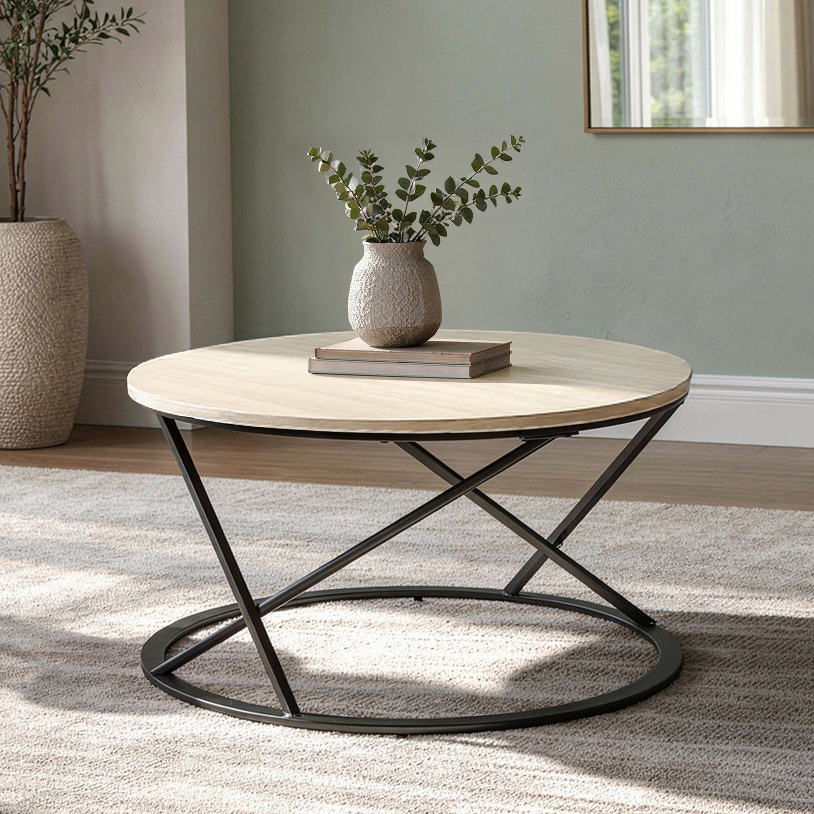 Emery Occasional Set-1 Coffee & 2 End Tables W/white Top