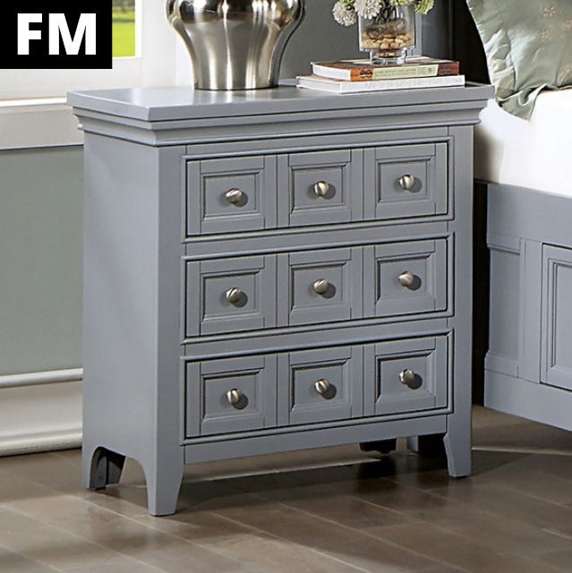 Castlile Night Stand, Gray