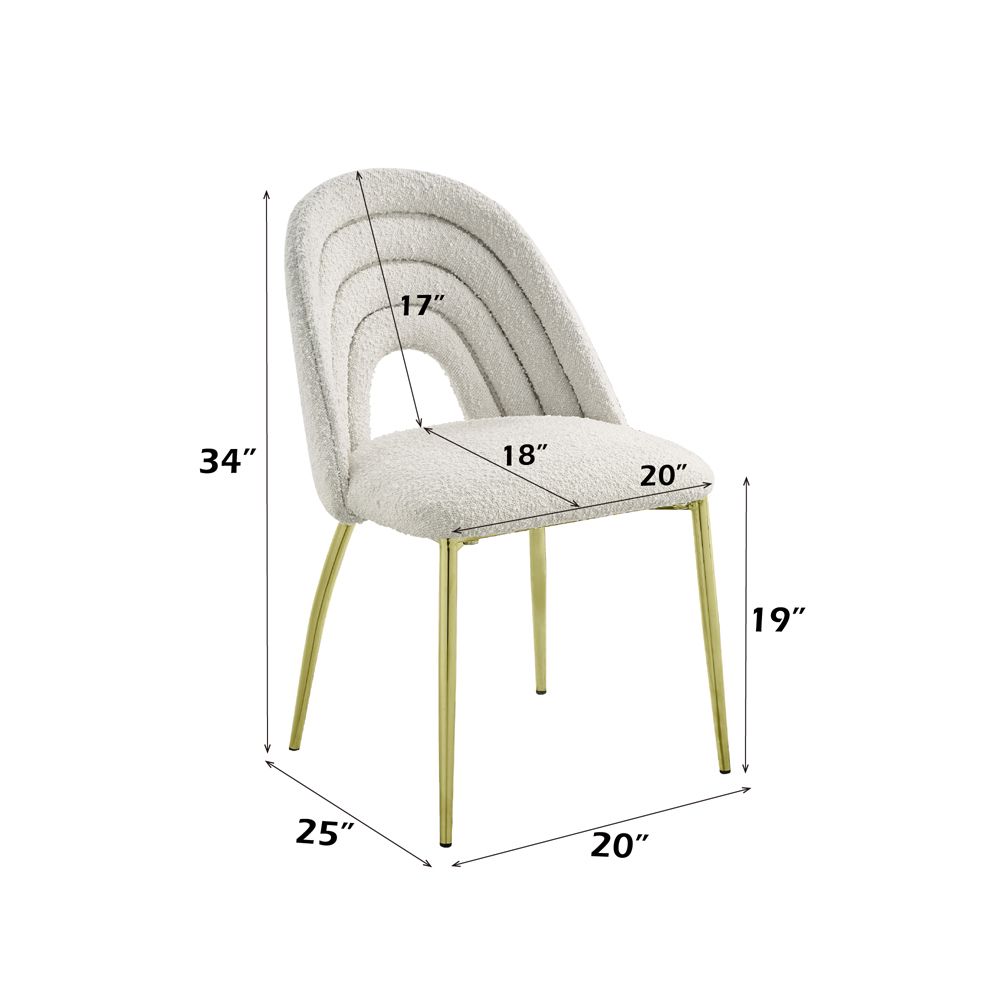 Fadri Side Chair (Set-2) – dimensions diagram