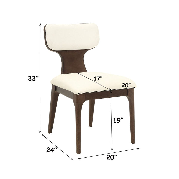 Koen Side Chair (Set-2) – dimensions diagram
