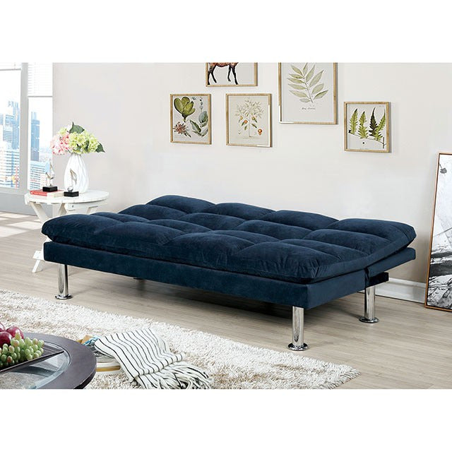 Saratoga Futon Sofa, Navy - view 3