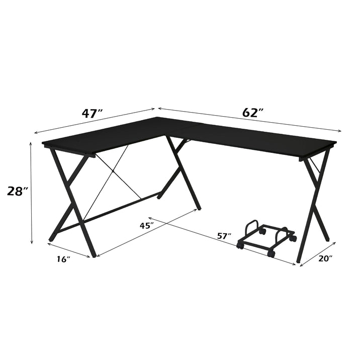 Dazenus Computer Desk – dimensions diagram