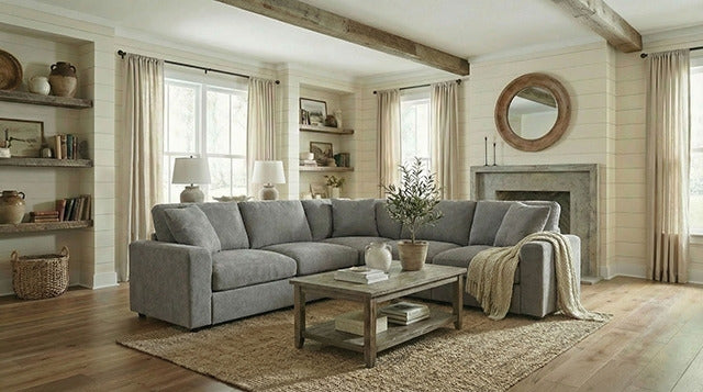 Crowle Sectional, Gray - view 3