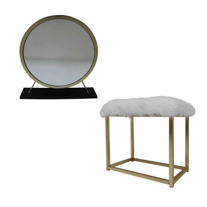 Adao Vanity Mirror &amp; Stool – view 2