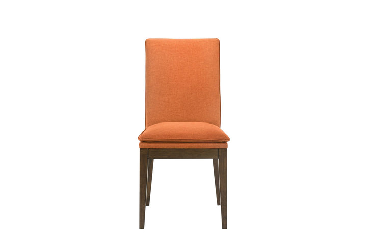 Maggie Dining Chair W/terracotta Cushion-Walnut