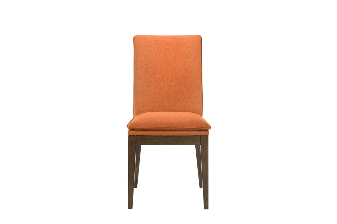 Maggie Dining Chair W/terracotta Cushion-Walnut
