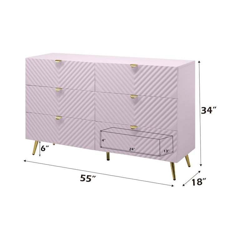 Gaines Dresser – dimensions diagram