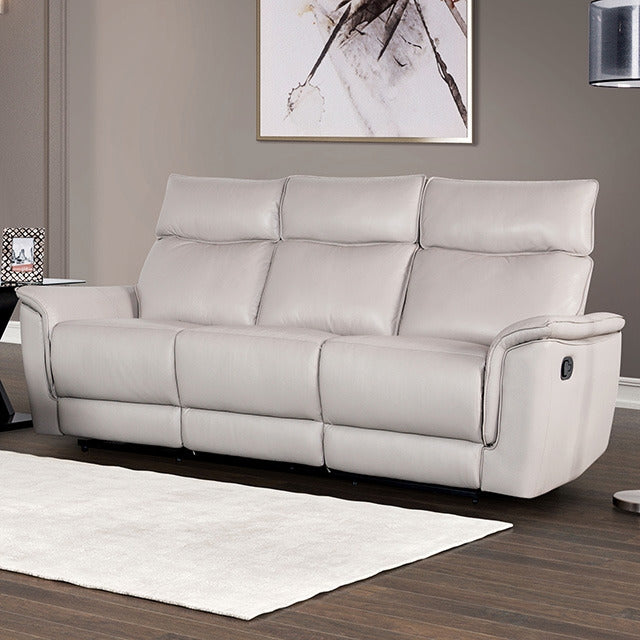 Bienne Sofa Manual Recliner, Taupe