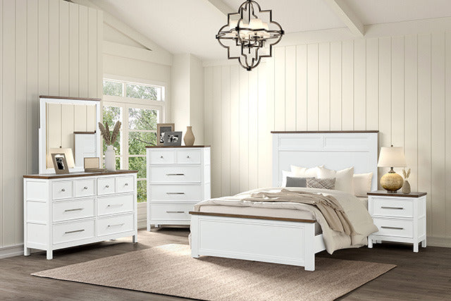 Pinetop Mirror, White/Dark Brown - view 2