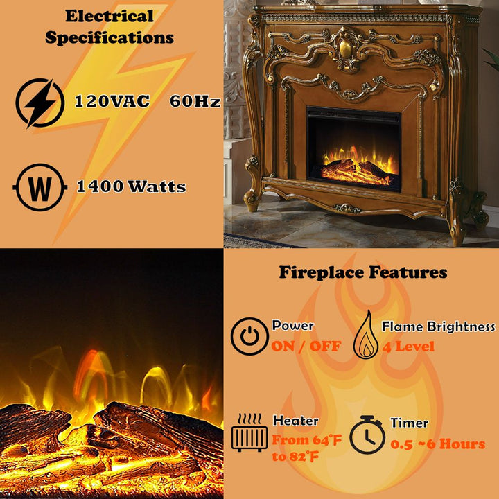 Picardy Fireplace – features callout