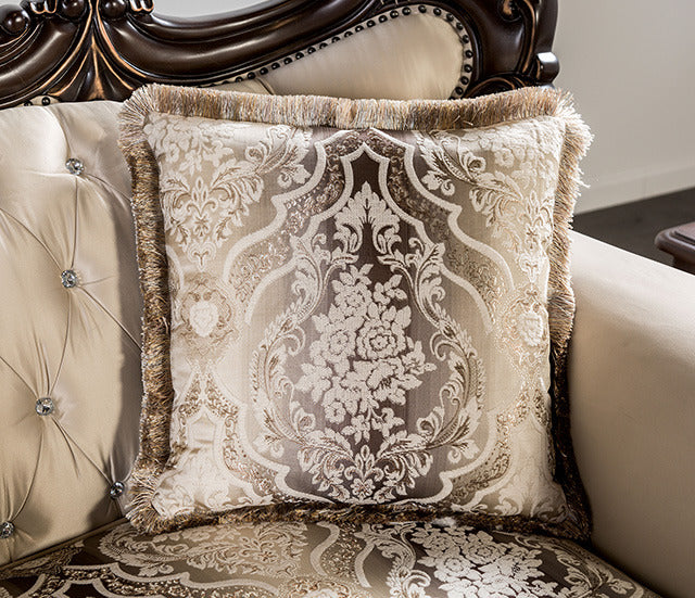 Palencia Loveseat, Dark Cherry/Beige - view 6