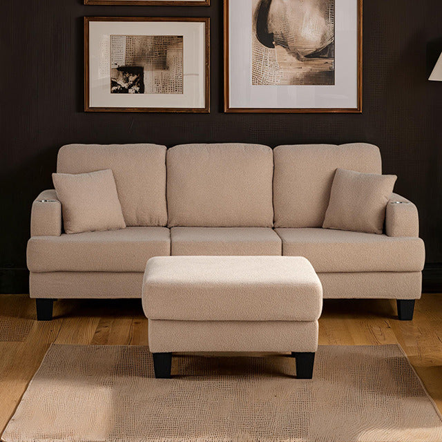 Cinderford Sofa, Beige - view 3