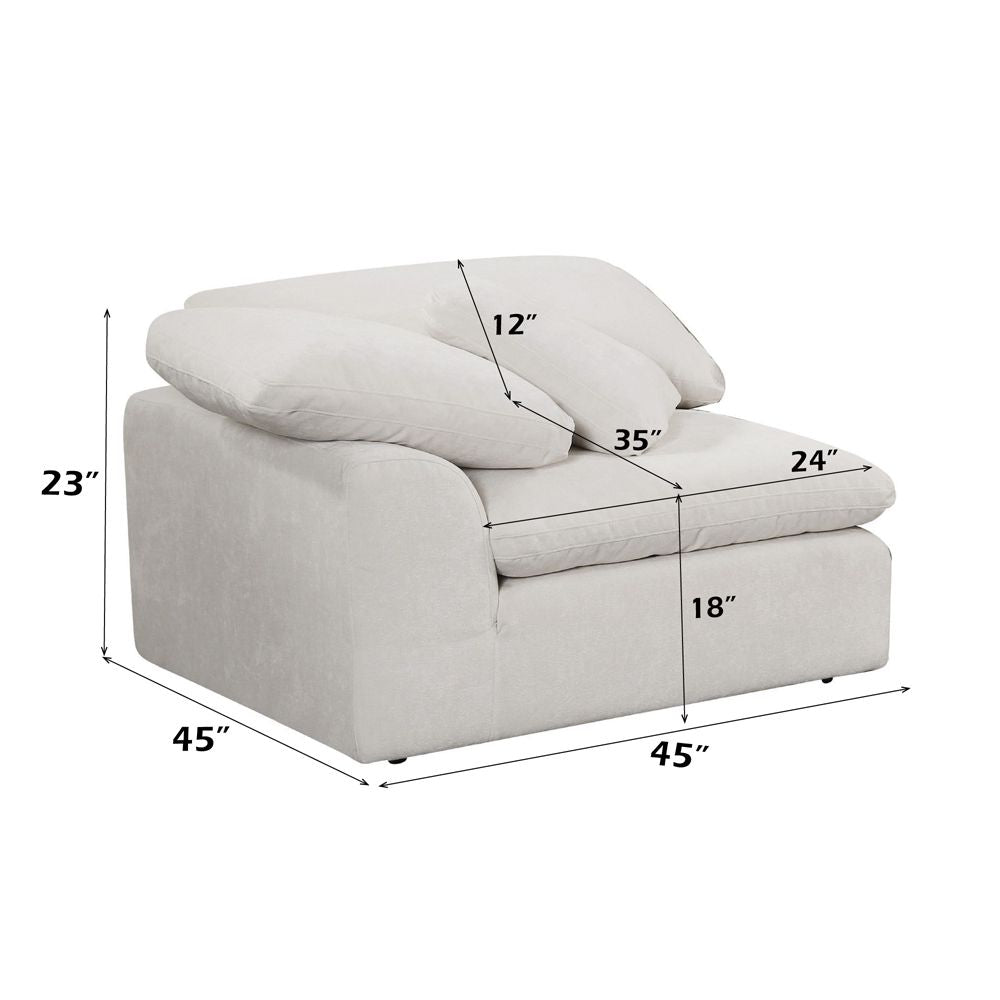 Naveen Modular - Wedge w/Pillow – dimensions diagram