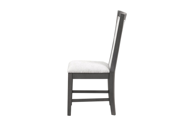 Flair  60" Dining Table &amp; 4 Chairs (5 Pc Set)-Gray