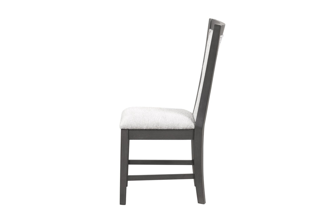 Flair  60" Dining Table & 4 Chairs (5 Pc Set)-Gray