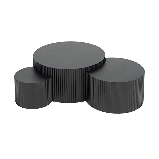 Narella 3 Pc. Coffee Table Set, Black - view 12