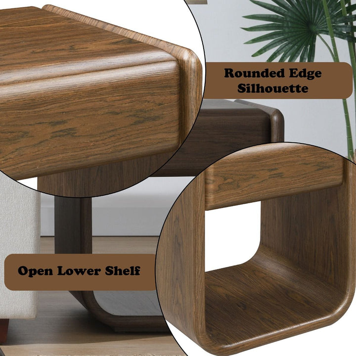 Lanza End Table w/Drawer – features callout
