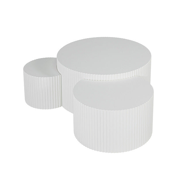 Narella 3 Pc. Coffee Table Set, White - view 2