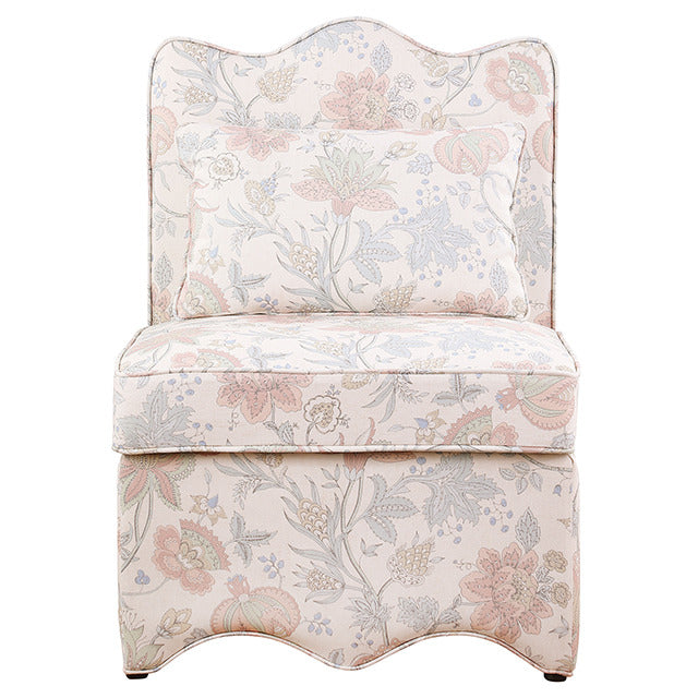 Hemsworth Accent Chair, Jacobean Floral Dusty Pink/Blue - view 2