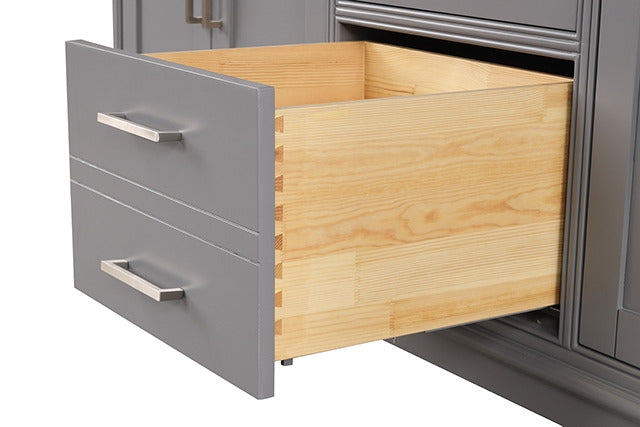 Almeria Vanity Set, White/Gray - view 8