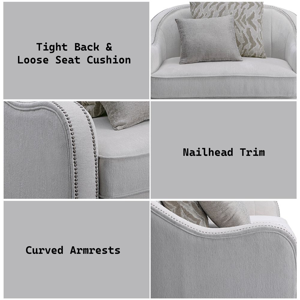 Mahler Chair W/2 Pillows – features callout