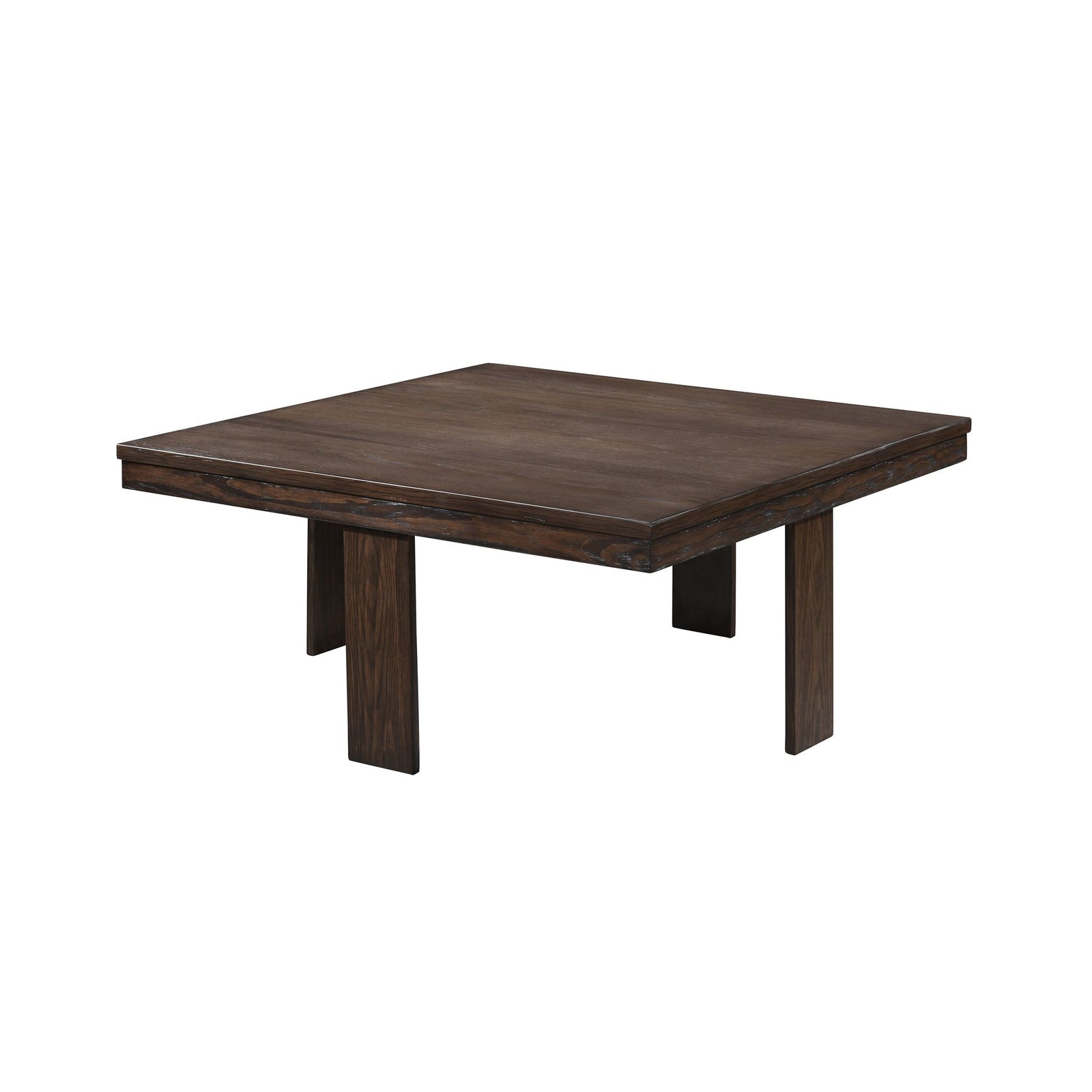 Paxton 5 Pc Storage Coffee Table W/ 4 Tuck-In Ottomans-Dk Bro