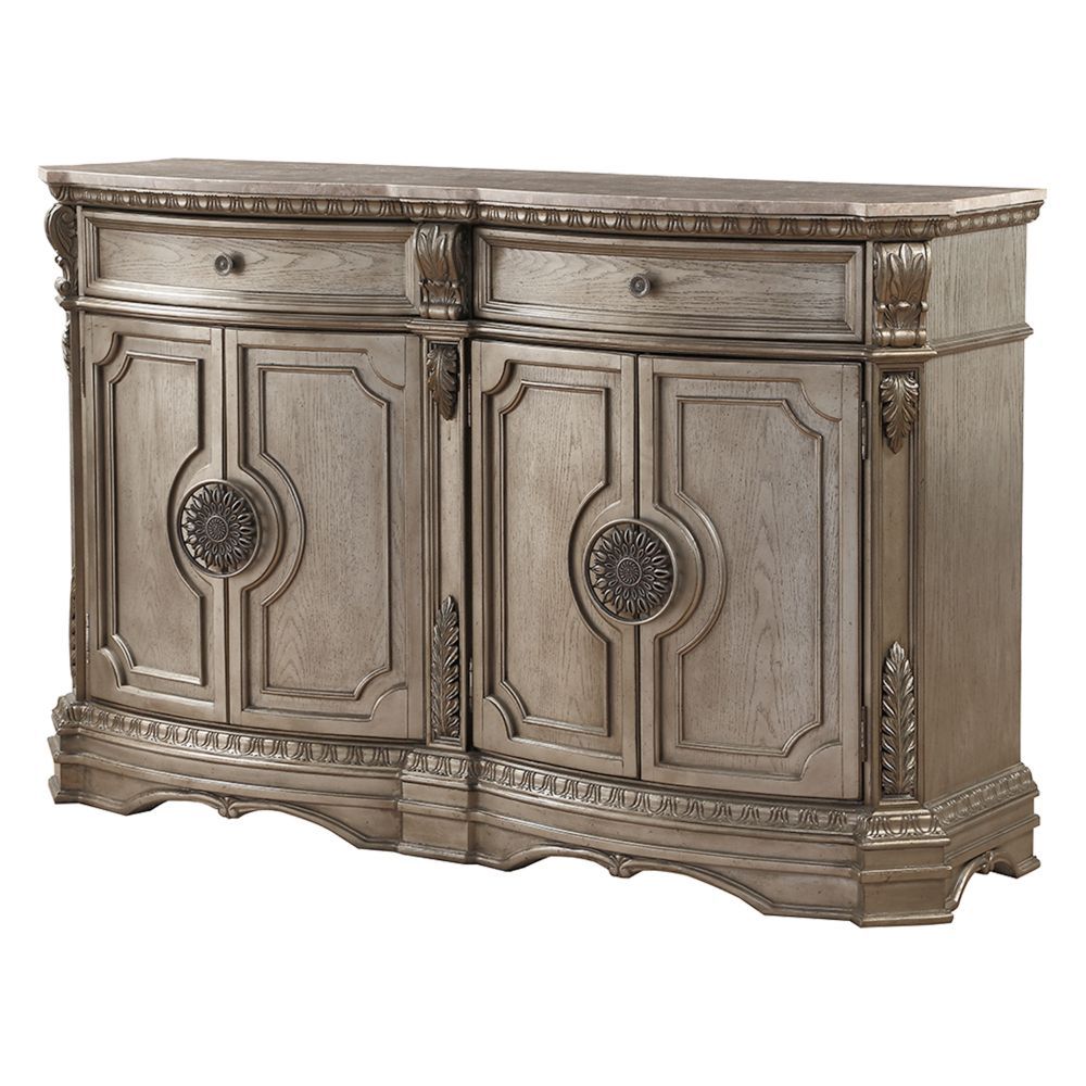 Northville Server W/Wood Top