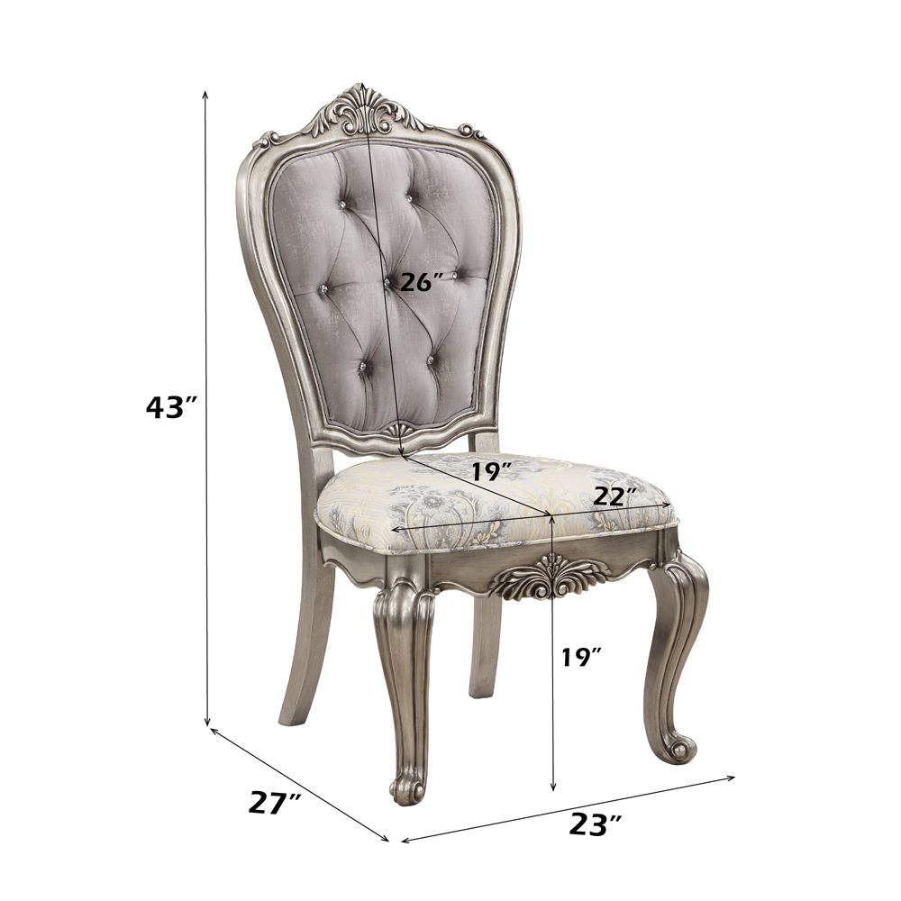 Ariadne Side Chair (Set-2) – dimensions diagram