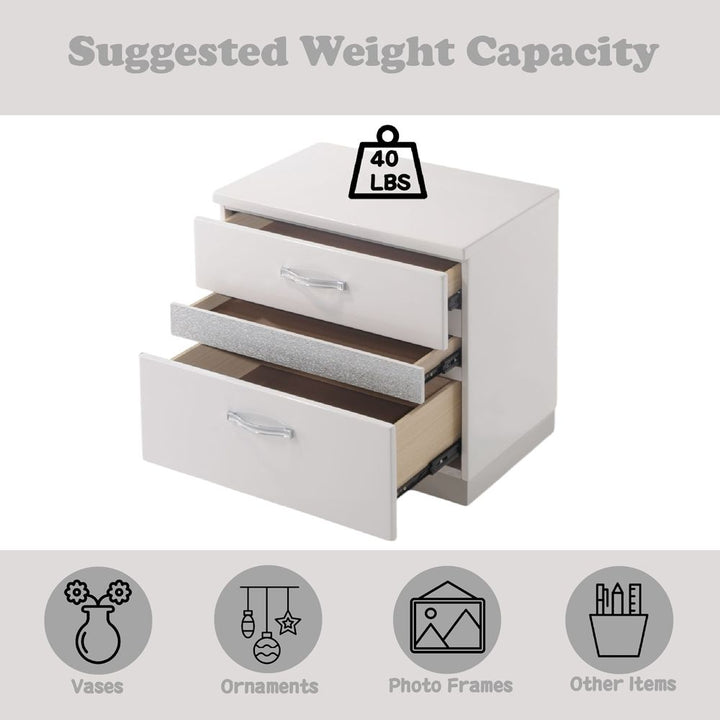 Naima II Nightstand – features callout