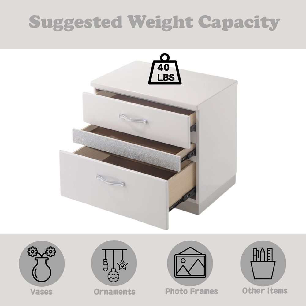 Naima II Nightstand – features callout