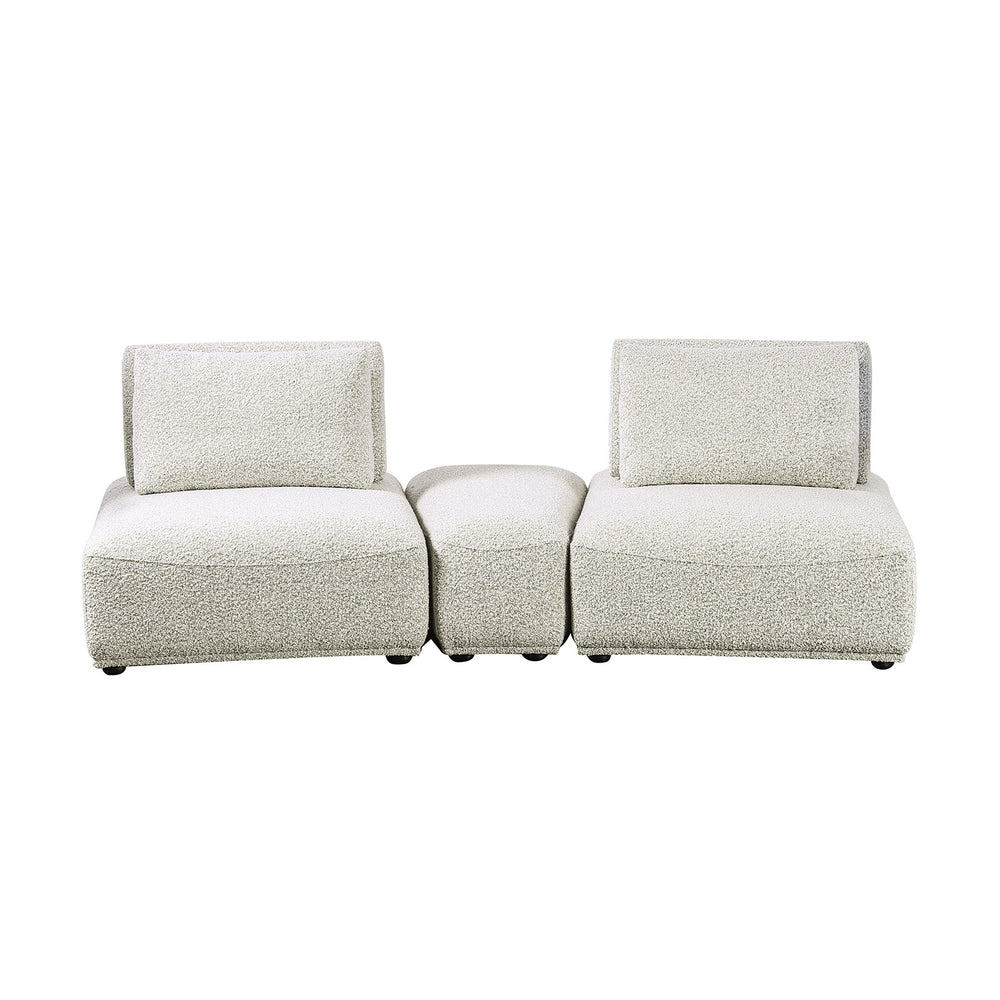 Stavanger Curved 2-Seater W/ Ot, Light Gray