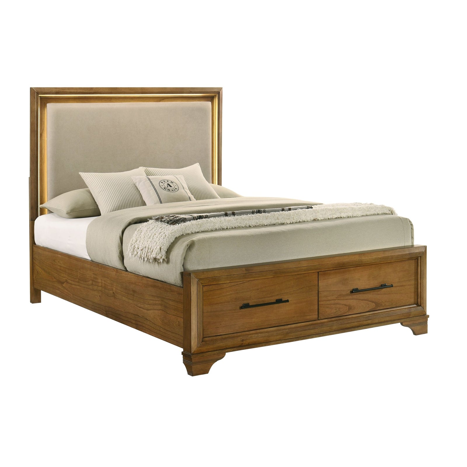 Talcott 5/0 Q Storage Footboard & Slats- Honey
