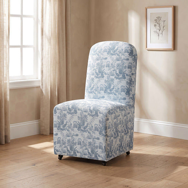 Canterbury Dining Chair, Toile De Jouy Light Blue/White - view 6