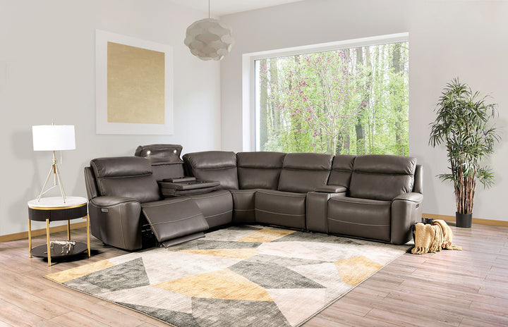 Edmondus Power Sectional, Dark Gray - view 2