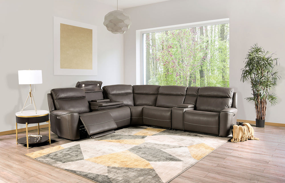 Edmondus Power Sectional, Dark Gray - view 2