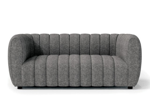 Aversa Loveseat, Charcoal Gray - view 2