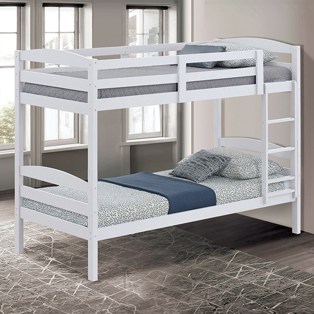 Finsbury Twin Twin Bunk Bed, White - view 2
