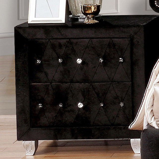 Alzir Night Stand, Black