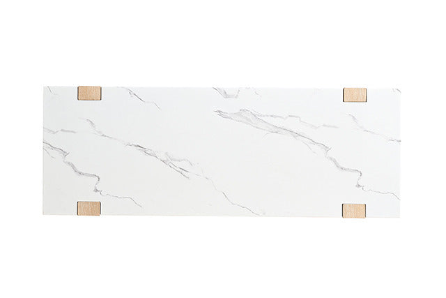 Sundbry Sofa Table, White/Natural