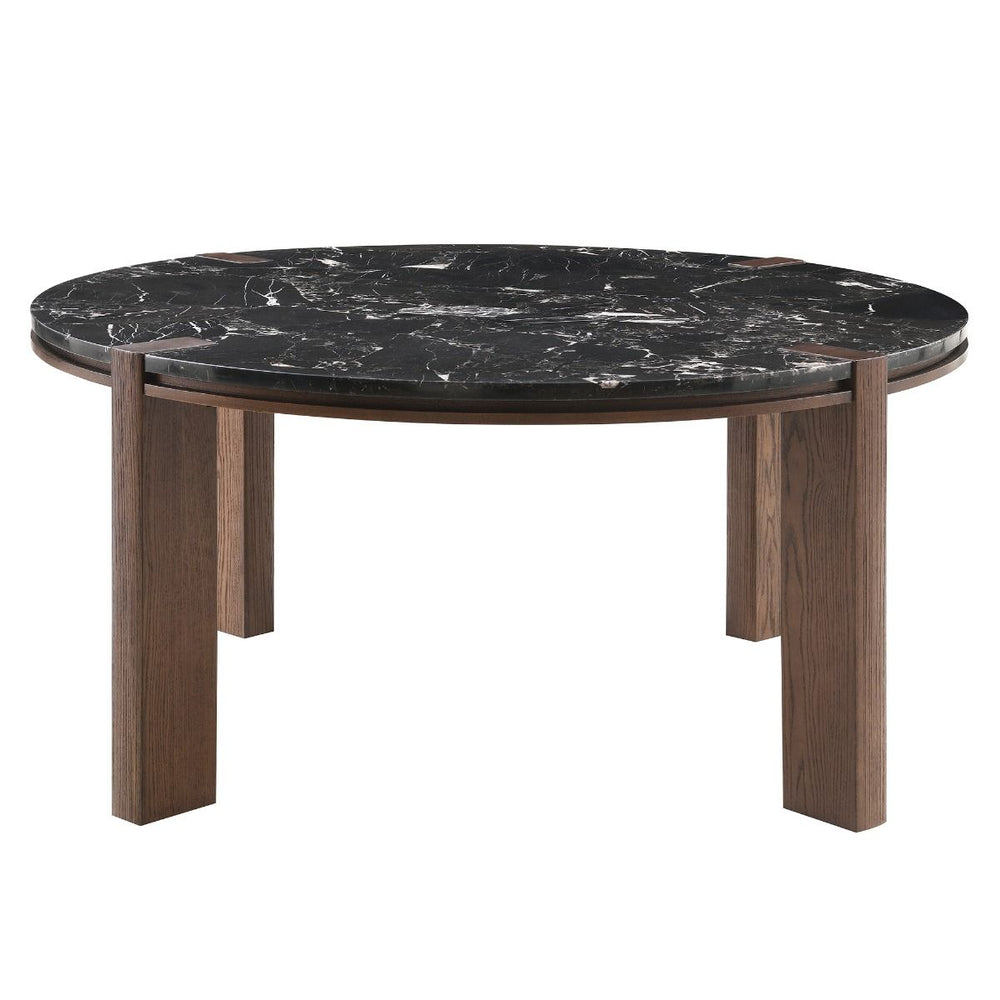 Estella Round Dining Table with Marble Top