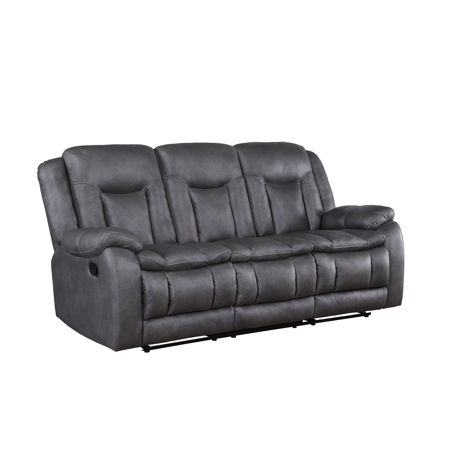 Morello  Sofa W/dual Recliner- Gray