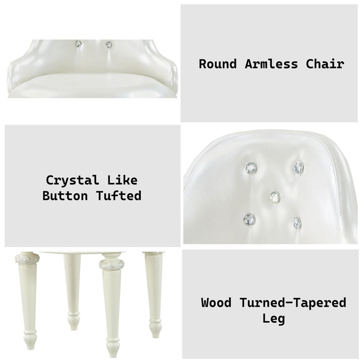 Dorothy Vanity Chair W/Swivel – features callout