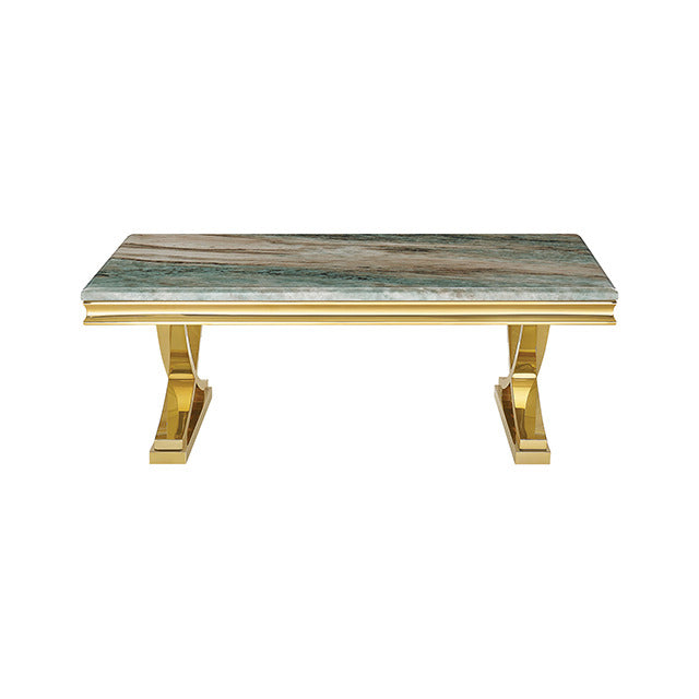 Wettingen Coffee Table, Gold/Green